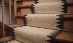 Handwoven Woolen Runner Rug | Rugs by Evergreen Carpets. Item composed of wool in boho or minimalism style
