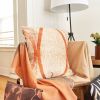 Arc Coral Silk Pillow | Pillows by Studio Variously. Item composed of cotton compatible with minimalism and modern style