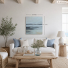 Gentle Reflections - Modern Coastal Art | Oil And Acrylic Painting in Paintings by Filomena Booth Fine Art. Item made of canvas compatible with coastal style