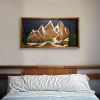 Wooden Mountain Wall Art - ''Spilos'' | Wall Sculpture in Wall Hangings by Skal Collective. Item made of wood