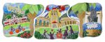 Sunny Day at Stanford University | Public Mosaics by Stacia Goodman Mosaics | Stanford Children's Health | Lucile Packard Children's Hospital Stanford in Palo Alto. Item composed of stone and glass