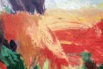 Coral Hills | Oil And Acrylic Painting in Paintings by Simona Gocan. Item composed of canvas & synthetic