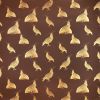 Glow Bows | Gold On Cappuccino | Wallpaper in Wall Treatments by Weirdoh Birds. Item composed of synthetic