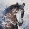 Gorgeous Blue Horse | Mixed Media by Irena Orlov