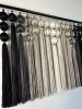 Slate: Large Gradient Dimensional Fiber Art Wall Hanging | Wall Sculpture in Wall Hangings by Cadence by Clarity Craft Studio. Item composed of wood & metal compatible with boho and contemporary style