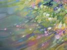 The Devil’s Dyke, is a large joyful semi-abstract landscape | Oil And Acrylic Painting in Paintings by Gill Bustamante. Item made of canvas works with contemporary & country & farmhouse style