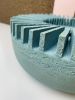 Parc architect Low Vessel - Turquoise | Vase in Vases & Vessels by Andrew Walker Ceramics | Private Residence, Sheffield in Sheffield. Item composed of ceramic