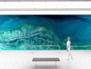 Crystal Sea Wallpaper Mural | Wall Treatments by MELISSA RENEE fieryfordeepblue  Art & Design. Item compatible with contemporary and coastal style
