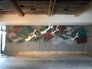 Asian Restaurant Mural: Interior Drywall | Murals by JUURI | Hawkers Asian Street Fare in Orlando. Item composed of synthetic