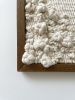 Hand woven wall art frame (Beach Cliff 006) | Tapestry in Wall Hangings by Elle Collins. Item composed of oak wood & cotton compatible with minimalism and mid century modern style
