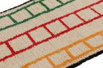 Vintage Moroccan Runner with Polychromatic Geometric Pattern | Area Rug in Rugs by Rug and Kilim