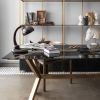 Hidden Black Glass and Brass Table | Dining Table in Tables by LAGU. Item composed of brass & glass compatible with modern style