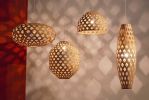 Bamboo Light Hexagonal Ellipse 75 | Pendants by ADAMLAMP. Item composed of bamboo & steel compatible with contemporary and japandi style
