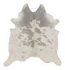 Rug & Kilim’s Cowhide Rug in Silver-Gray and White Tones | Area Rug in Rugs by Rug and Kilimarea