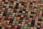 1960s Vintage Distressed Rug in Multicolor Diamond Patterns | Area Rug in Rugs by Rug and Kilim