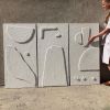 ‘Abyss’ | Wall Sculpture in Wall Hangings by Greyya Jay. Item composed of wood and cement in minimalism or modern style