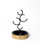 Hoop Jewelry Holder & Organizer - Black | Decorative Box in Decorative Objects by Kitbox Design. Item composed of wood & metal compatible with minimalism and art deco style