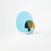 Onnda Flame Concentric M Blaze - Dichroic Glass Marble | Candle Holder in Decorative Objects by Catrinel Săbăciag. Item composed of marble and glass in minimalism or contemporary style