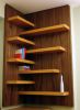 Beech shelves on Walnut backboard. | Shelving in Storage by Brian Cullen Furniture. Item made of walnut compatible with contemporary and modern style