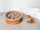 Wag Service Bowl - Chestnut | Dinnerware by Foia. Item made of wood works with boho & contemporary style