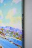California. Palm trees. Beach. | Oil And Acrylic Painting in Paintings by IRYNA KASTSOVA. Item made of canvas compatible with coastal and mediterranean style
