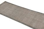 Vintage Turkish Distressed Solid Runner in Gray and Brown | Area Rug in Rugs by Rug and Kilim