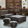 Wave | Pouf in Pillows by KATSU | Katsu Studio in Saint Petersburg. Item made of cotton works with minimalism & art deco style