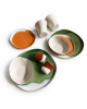 Autumn / Winter Dinner Set for Two — 10 Pieces | Plate in Dinnerware by Pottery & Poetry. Item made of ceramic works with contemporary style