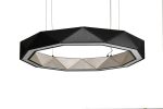 Sun Chandelier RING LED light 80 Silver Black | Chandeliers by ADAMLAMP. Item composed of steel compatible with minimalism and contemporary style