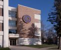 Nebraska Time | Clock in Decorative Objects by Ansen Seale | Wayne State College in Wayne. Item made of metal