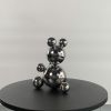 Small Stainless Steel Bear 'SAM' | Sculptures by IRENA TONE. Item composed of steel in minimalism or art deco style