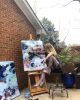 other side | Oil And Acrylic Painting in Paintings by Amanda M Moody. Item composed of synthetic