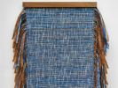 Indigo Bronze Stripe | Tapestry in Wall Hangings by Jessie Bloom. Item made of walnut with cotton