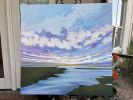 Original Coastal Landscape Painting - Boundless Sky | Oil And Acrylic Painting in Paintings by Filomena Booth Fine Art. Item made of canvas compatible with contemporary and coastal style