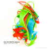 The Sculptura Collection | Recycled 3D Absract Wall Ar | Sculptures by Atomic Mobiles. Item composed of synthetic in mid century modern or contemporary style