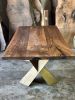 Custom Walnut Wooden Table - Walnut Conference Table | Dining Table in Tables by Tinella Collection. Item composed of walnut in boho or minimalism style