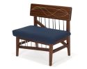 MSL Keyboard Bench | Accent Chair in Chairs by Dzenitis Art and Engineering LLC. Item composed of walnut & fabric