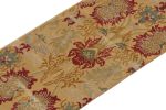 Spanish European runner in Gold, Red & Blue Floral Pattern | Area Rug in Rugs by Rug and Kilim