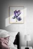 Iris No. 120 : Original Watercolor Painting | Paintings by Elizabeth Becker. Item composed of paper in boho or minimalism style