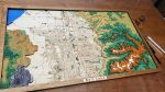 Custom Large 3D Wooden Wall Map | Mixed Media by Inzitari Designs. Item made of birch wood works with boho & minimalism style