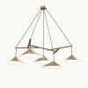 Emily Group of Five Pendant Light – Dark Bronze Semi-Matte | Pendants by MOSS Objects. Item made of oak wood & steel compatible with contemporary and modern style