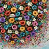 Blooming Gratitude -  Original Painting of a floral heart | Oil And Acrylic Painting in Paintings by DaggArt. Item composed of canvas in contemporary style