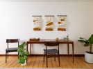 TRIAD [Full set of 3] | Tapestry in Wall Hangings by Keyaiira | leather + fiber | Artist Studio in Santa Rosa. Item composed of wool & fiber