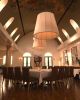 Cafe Lurcat Custom Chandeliers | Chandeliers by CP Lighting | 494 5th Ave S in Naples. Item made of linen with aluminum