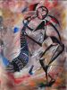 Pembe (horn) instument series | Oil And Acrylic Painting in Paintings by Mwenye painter. Item made of canvas & synthetic