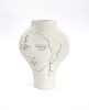 Ceramic Vase ‘Dal Visage’ | Vases & Vessels by INI CERAMIQUE. Item composed of ceramic compatible with minimalism and contemporary style