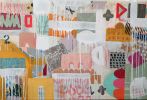 Walking in Venice | Mixed Media by Paula Saslow, Copper Rose Art. Item composed of canvas in contemporary style