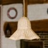 Octavia Rattan Pendant Shade (Medium) | Pendants by Hastshilp. Item works with boho & minimalism style