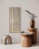 Pop Art Dots PAD4016 A | Mixed Media in Paintings by Michael Denny Art, LLC. Item composed of bamboo and cotton in minimalism or contemporary style