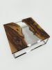 Epoxy Waterfall Coffee Table - Coffee Table For Hotel | Tables by Tinella Collection | United Kingdom in London. Item made of walnut compatible with boho and minimalism style